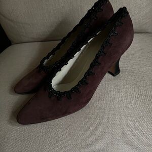 Bally Chiffon Brown Suede Heels - 10M